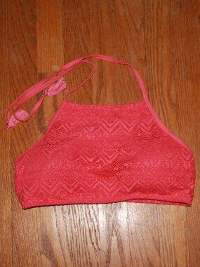 Joe Boxer Crochet Halter Bikini Top